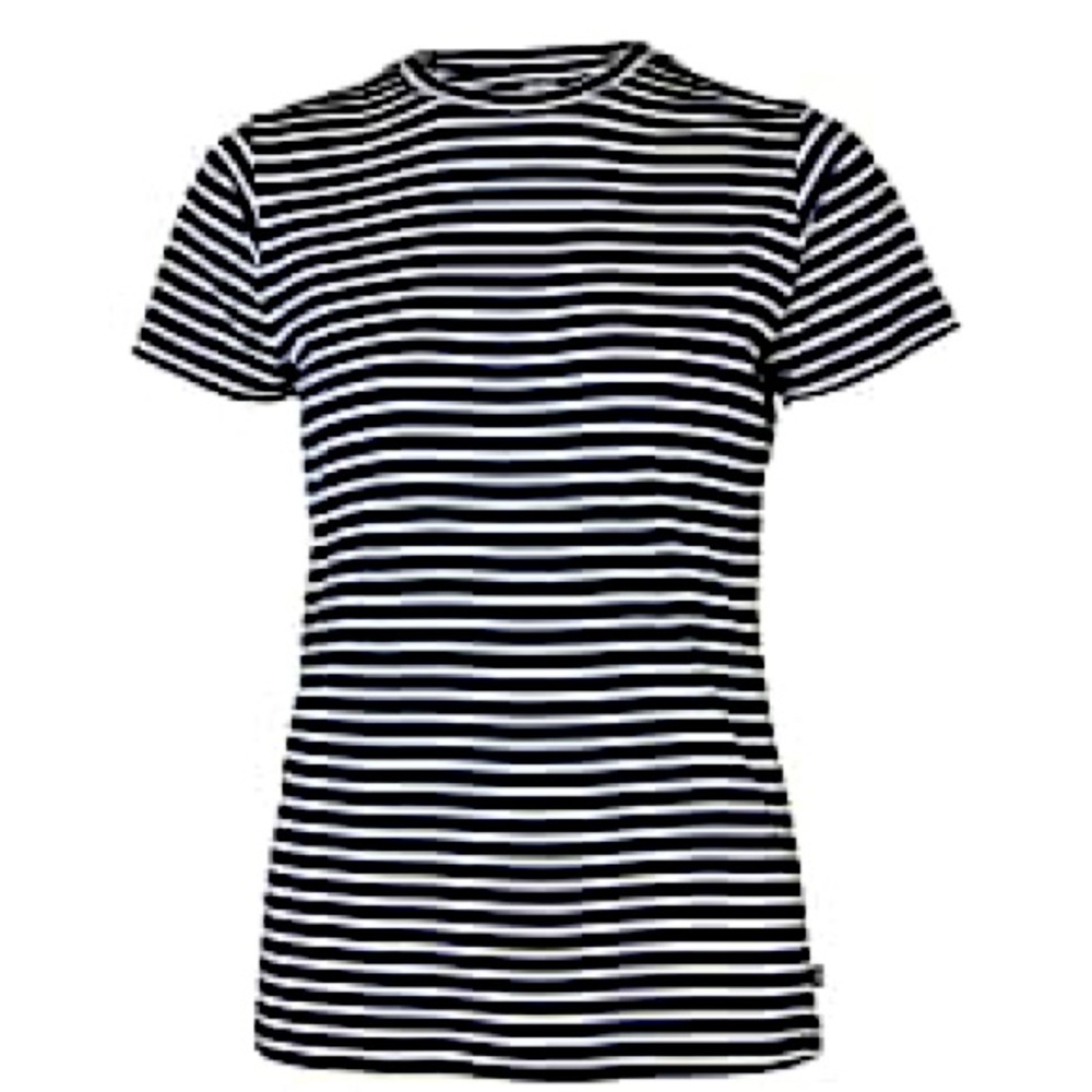 HELLY HANSEN MERINO GRAPHIC T, Navy Stripe, Small